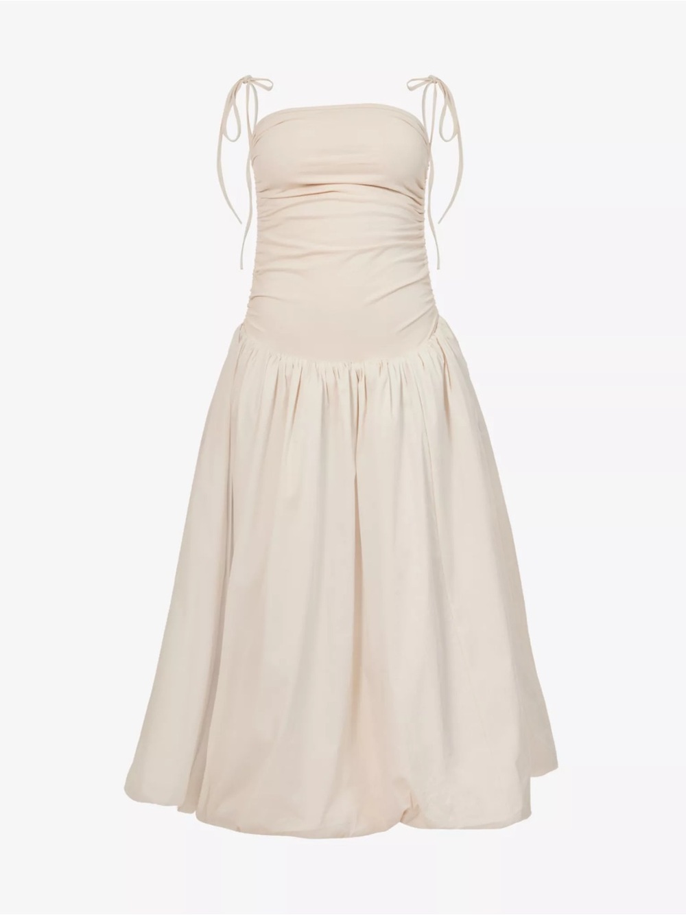 AMY LYNN ALEXA PUFFED HEM MIDI DRESS